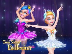 Twin Sisters Ballerina: Dance, Ballet, Dress up screenshot 0