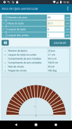 Calculadora de arco de tijolos (voussoirs) screenshot 3