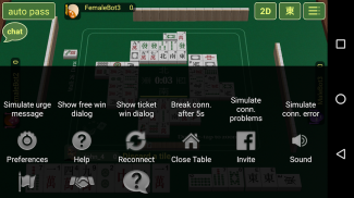 Play mahjong online with real mahjong players or training bots! 