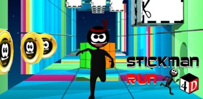 Stickman Run 4D - Fun Run