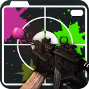 Sniper Paintball Camera 3D Icon