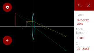 Ray Optics, Óptica Física, Ray Diagram Simulation screenshot 0