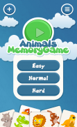 Jogo da memória para crianças: Animais screenshot 2