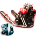 Motorcycle Engine V6 3D LWP