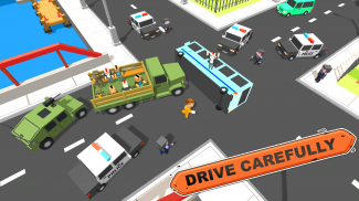 Blocky Vegas Crime Simulator:Prisoner Survival Bus screenshot 2