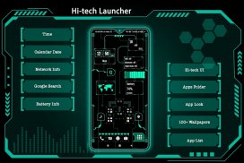 Hi-tech Launcher 2023 -AppLock screenshot 0