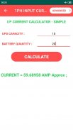 UPS Inverter Battery Backup time Sizing Calculator screenshot 7