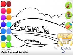 zeplin libro para colorear screenshot 4