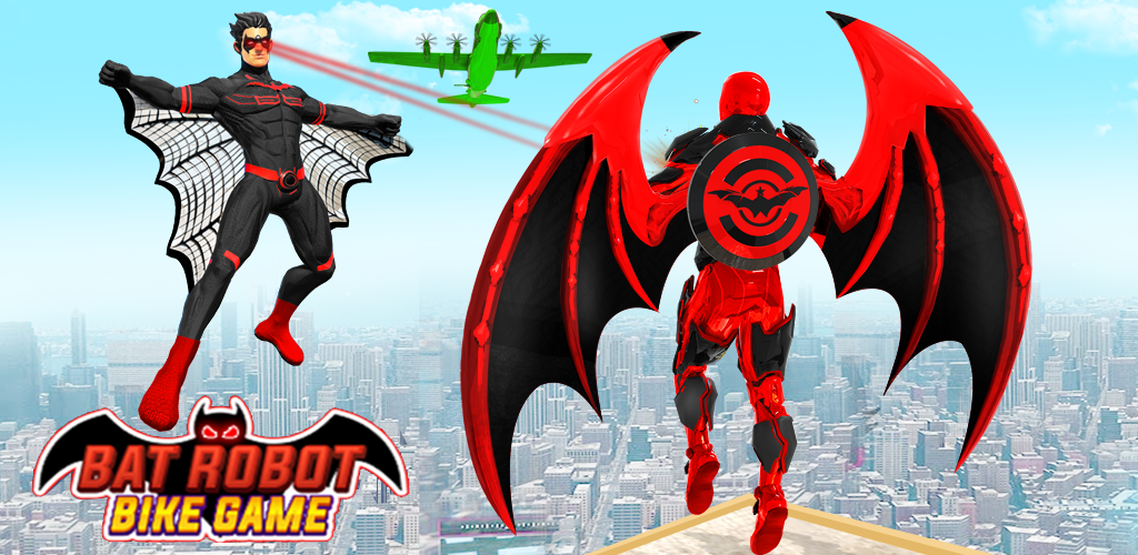 Play Flying Bat Robot Bike Game Online for Free on PC & Mobile