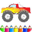 Monster Truck Coloring Book