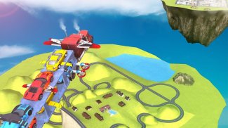 Car Transporter Flying Game 3D screenshot 6