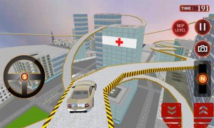 Crazy Driver Rooftop Run 3D screenshot 2