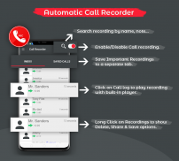 Call Recorder Automatic (ACR) - Auto Call Recorder screenshot 2