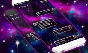 Amazing Galaxy SMS Theme screenshot 1