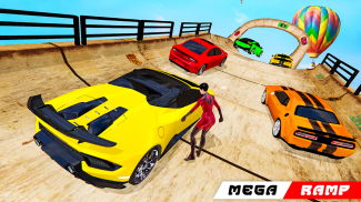 بازی شیرین کاری غیرممکن Mega Car Ramp screenshot 0