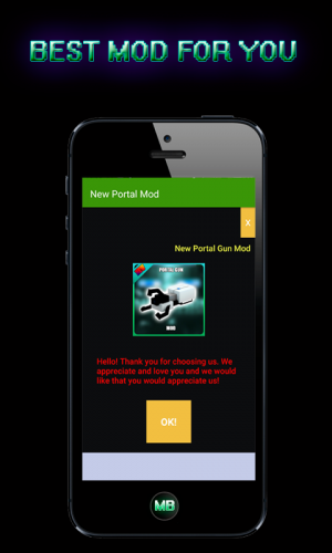 Mod Portal Gun 2 For Mcpe 1 0 Download Android Apk Aptoide - portal gun roblox id