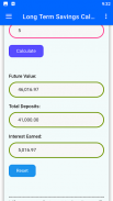 Long Term Savings Calculator screenshot 14