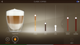 Saeco Avanti espresso machine screenshot 1