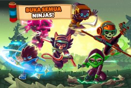Ninja Dash - Ronin Shinobi: Lari, lompat dan tebas screenshot 1
