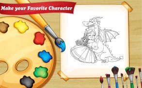 Unicorn Princess Coloring Book Games: Kids Games screenshot 0