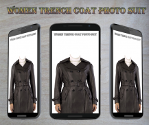 Women Trench coat Photo Suit screenshot 3