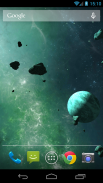 Asteroides 3D Papel de parede animado screenshot 7