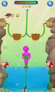 Swipe Cut & Rescue : Slash Rope Game screenshot 4