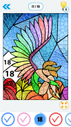 Stained Glass Color By Number-Paint By Number Free screenshot 1