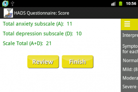 Anxiety and/or Depression?HADS screenshot 6