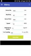 Screw Conveyor Calculator screenshot 4