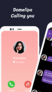 Domelipa call ☎️ Domelipa Video Call and Fake Chat screenshot 0