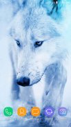 Ice Wolf Live Wallpaper HD screenshot 1