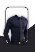 Men Shirt With Tie Suit Photo Editor screenshot 3