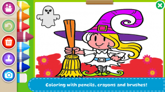 万圣节着色和绘画书 screenshot 1