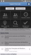 Maxthon Support Francophone screenshot 3