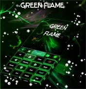 Green Flame GO Klavye teması screenshot 8