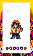 DustTrush Sans Pixel Art Color By Number screenshot 2