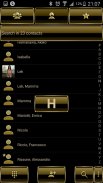 Dialer theme Frame Gold 2 screenshot 3