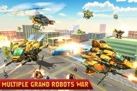 Helicopter Robot Transformation- Robot Games screenshot 4