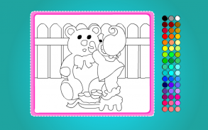 Coloring Lovely Bear screenshot 1