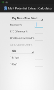 Malt Potential Extract Calc screenshot 2