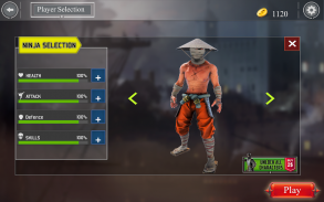 siêu ninja kungfu hiệp sĩ bóng samurai trận chiến screenshot 4