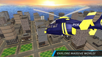 Real City Police Helicopter Games: Rescue Missions screenshot 8