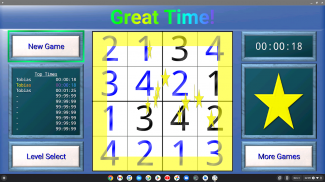 TV Sudoku: 4x4, 9x9 and 16x16 screenshot 2