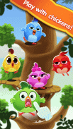 Chicken Fruit Splash - Line Match 3 screenshot 1