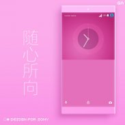 COLOR™ XPERIA Theme | PINK screenshot 2