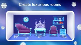 冬季城堡 - 公主游戏与家居装饰 screenshot 1
