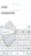 GO Keyboard Flat White Theme screenshot 1