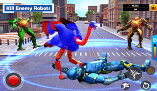 Ostrich Air Jet Robot Car Game screenshot 6