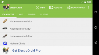 ElectroDroid screenshot 2